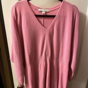 Pink sweater 3/4 sleeves